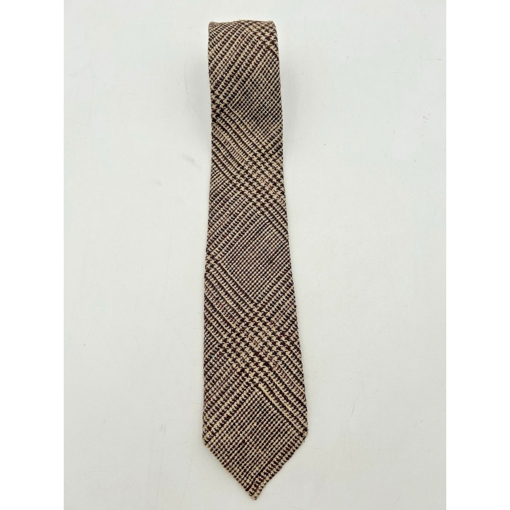 Polo Ralph Lauren Mens Glen 100% Wool Neck Tie Brown One Size Designer